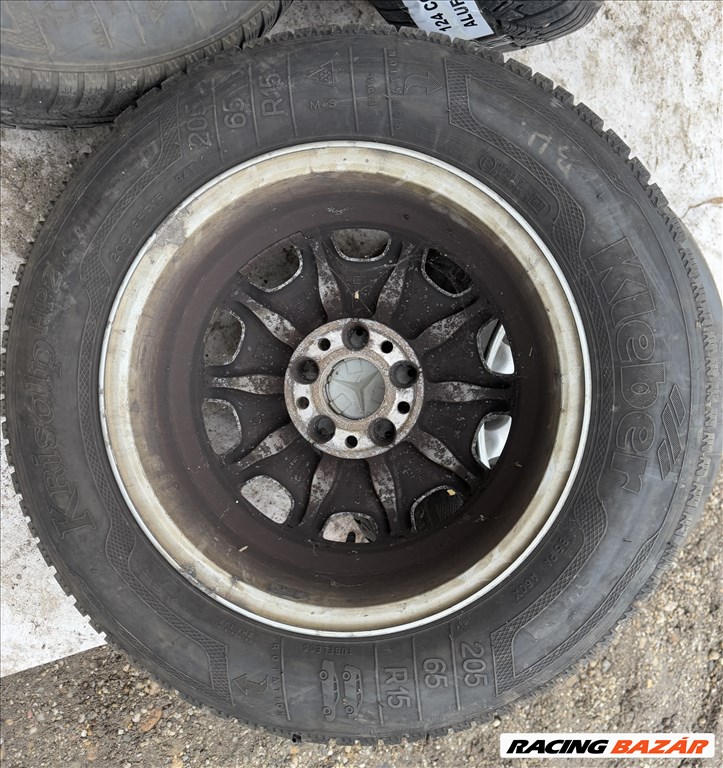 Mercedes E osztály W210 gyári alufelni 2104010102 205/65 R15 Téli gumival 15 col, 15 colos 3. kép