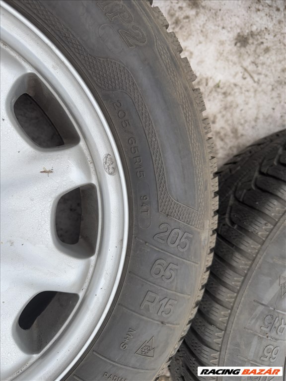 Mercedes E osztály W210 gyári alufelni 2104010102 205/65 R15 Téli gumival 15 col, 15 colos 11. kép