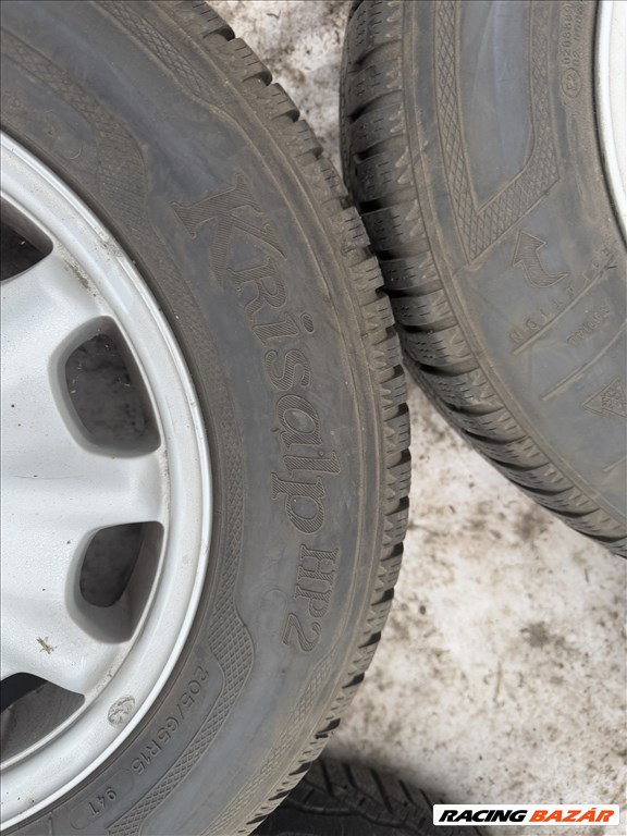 Mercedes E osztály W210 gyári alufelni 2104010102 205/65 R15 Téli gumival 15 col, 15 colos 12. kép