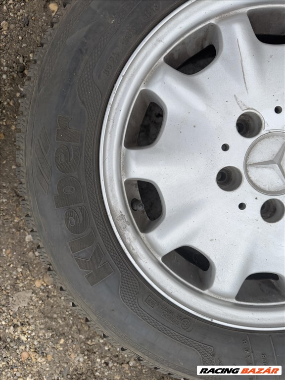 Mercedes E osztály W210 gyári alufelni 2104010102 205/65 R15 Téli gumival 15 col, 15 colos 13. kép