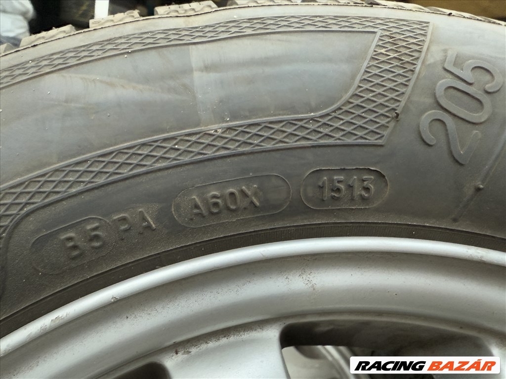 Mercedes E osztály W210 gyári alufelni 2104010102 205/65 R15 Téli gumival 15 col, 15 colos 16. kép