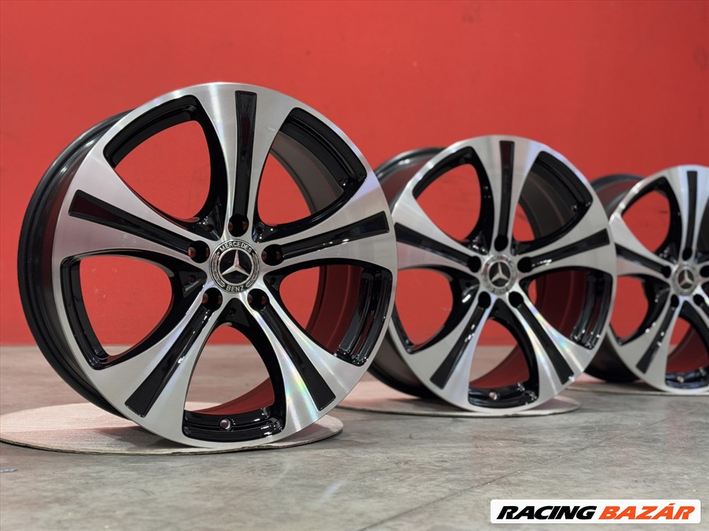 R18 5x112 Original Mercedes GLC X253 C253 W253  8J ET38 CUSTOM Black polish glossy 2. kép