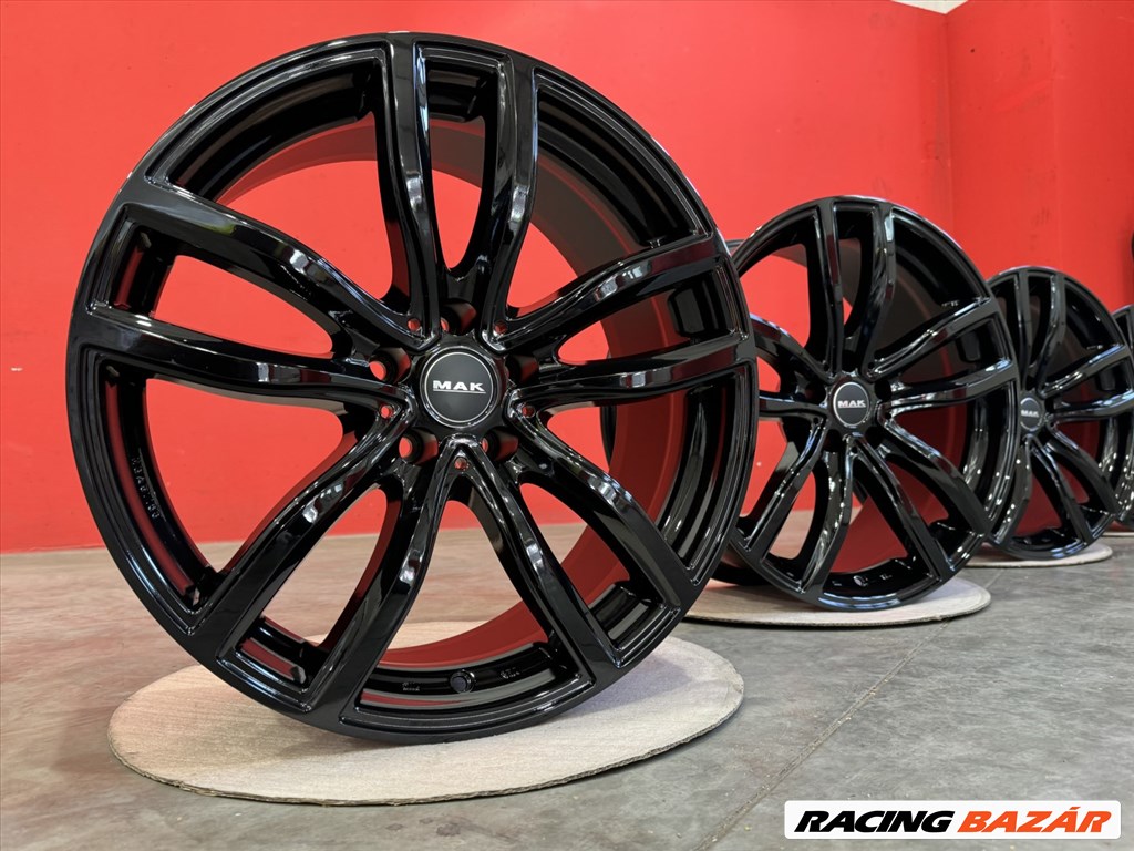R18 5x120 (72,6) MAK FAHR GLOSS BLACK 8J ET30 új bmw alufelnik 18"  2. kép