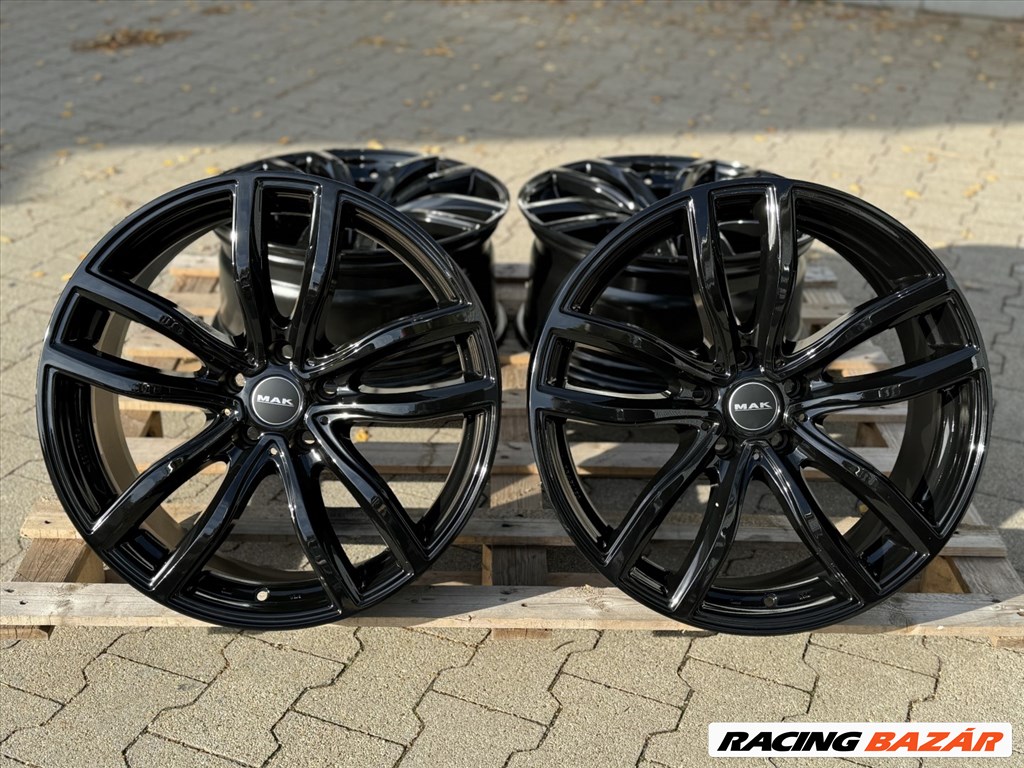 R18 5x120 (72,6) MAK FAHR GLOSS BLACK 8J ET30 új bmw alufelnik 18"  7. kép