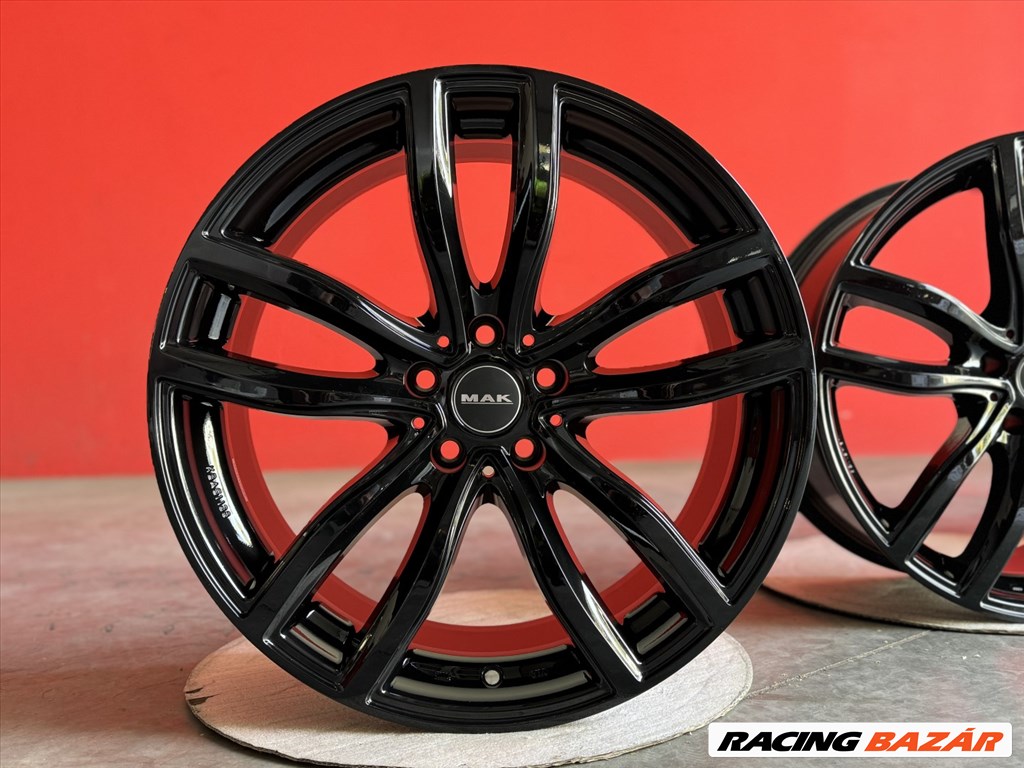 R18 5x120 (72,6) MAK FAHR GLOSS BLACK 8J ET30 új bmw alufelnik 18"  8. kép