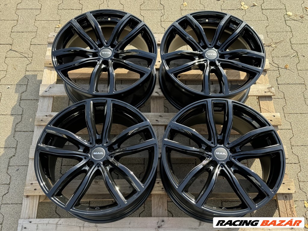 R18 5x120 (72,6) MAK FAHR GLOSS BLACK 8J ET30 új bmw alufelnik 18"  10. kép