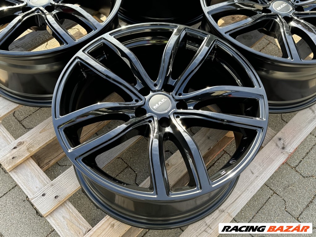R18 5x120 (72,6) MAK FAHR GLOSS BLACK 8J ET30 új bmw alufelnik 18"  11. kép