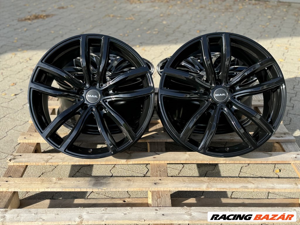 R18 5x120 (72,6) MAK FAHR GLOSS BLACK 8J ET30 új bmw alufelnik 18"  12. kép