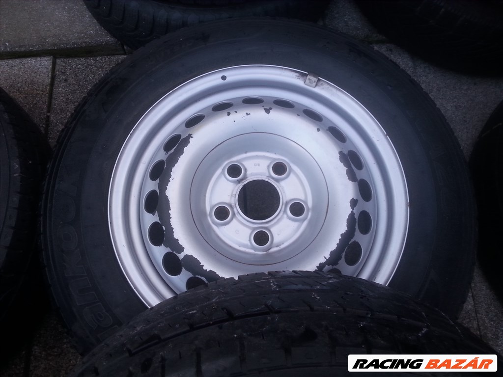  5x120 gyári VW lemezfelni, rajta 205/65R16C Hankook kisteher nyári gumi  5. kép