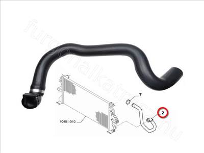 Alsó hűtőcső 2.3 (automata váltós) FIAT DUCATO IV (06-) - FIAT eredeti 1394089080
