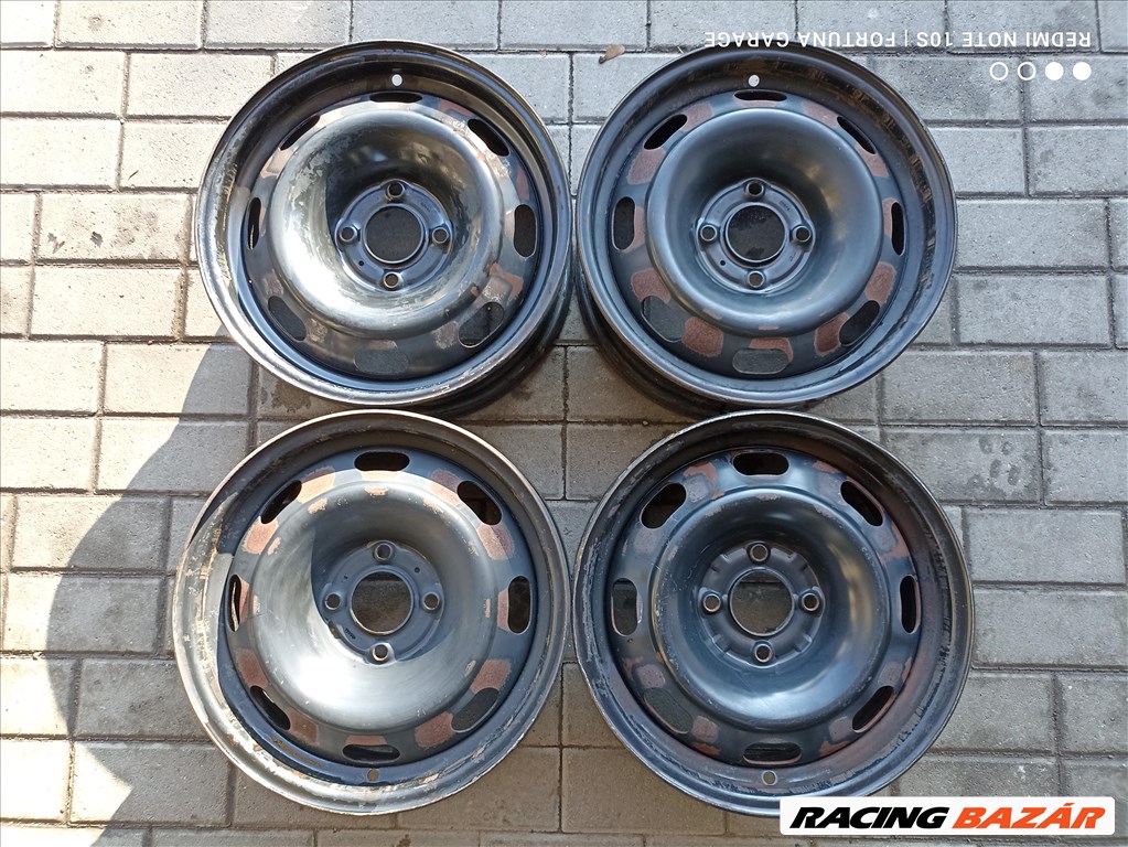 4x108 15" Peugeot / Citroen használt lemezfelni garnitúra (R579) 1. kép