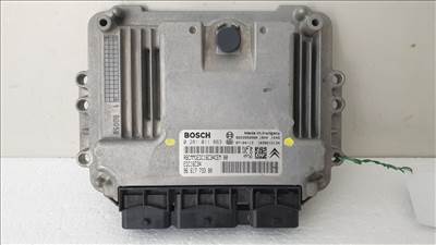 510881 Peugeot 207, 2007, Motorvezérlő, ECU, 9661773380, 0281011863, Bosch.