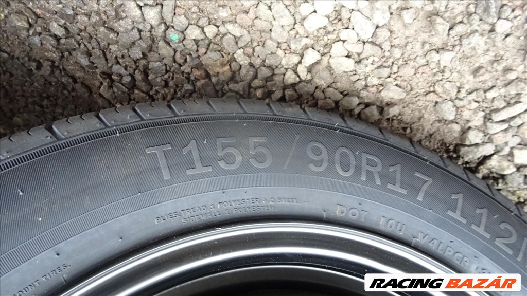 Toyota Rav4 új gyári vékony pótkerék mankókerék 155/90r17 méretű gumival 11. kép