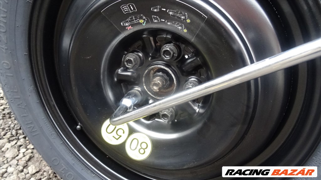 Toyota Rav4 új gyári vékony pótkerék mankókerék 155/90r17 méretű gumival 13. kép