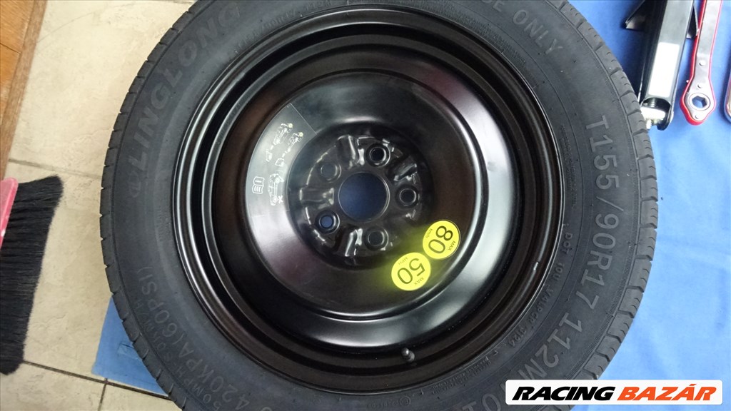Toyota Rav4 új gyári vékony pótkerék mankókerék 155/90r17 méretű gumival 20. kép