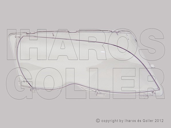 BMW 3 2001-2005 E46 - Fényszóró üveg jobb (nem Coupé/Cabrio) TYC * 1. kép