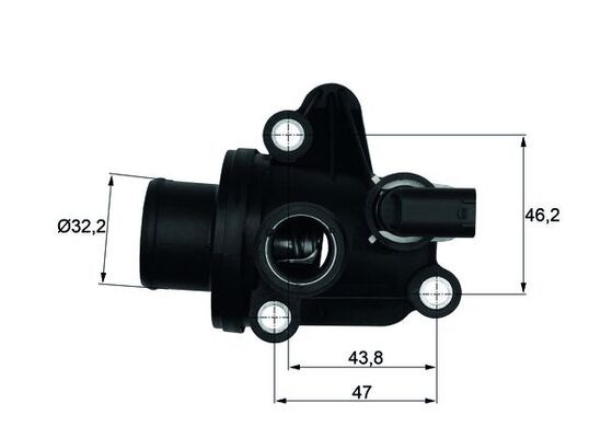 MAHLE TI 12 87 - termosztát, hűtőfolyadék MERCEDES-BENZ 1. kép