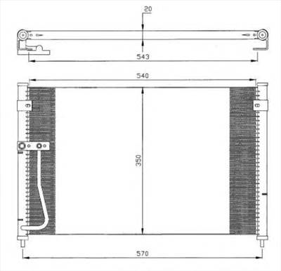 NRF 35306 - klíma kondenzátor MAZDA