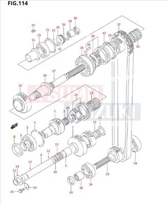 Suzuki Grand Vitara osztómű nyelestengely szimering
