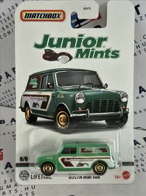 Matchbox Candy - Austin Mini Van - 6/6 - hosszú kártyás - Matchbox - 1:64