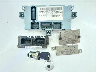 Fiat Punto II 1.2 8v motorvezérlő szett: ECU+body computer+gyújtáskapcsoló+1 db kulcs 71736341