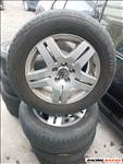  5x100 lyukosztású 15" használt (gyári felni) alufelni, r 195/65 Hankook téli gumi