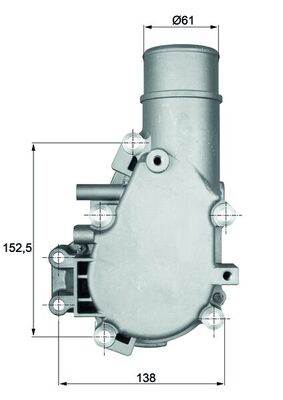 MAHLE TI 136 84 - termosztát, hűtőfolyadék IVECO