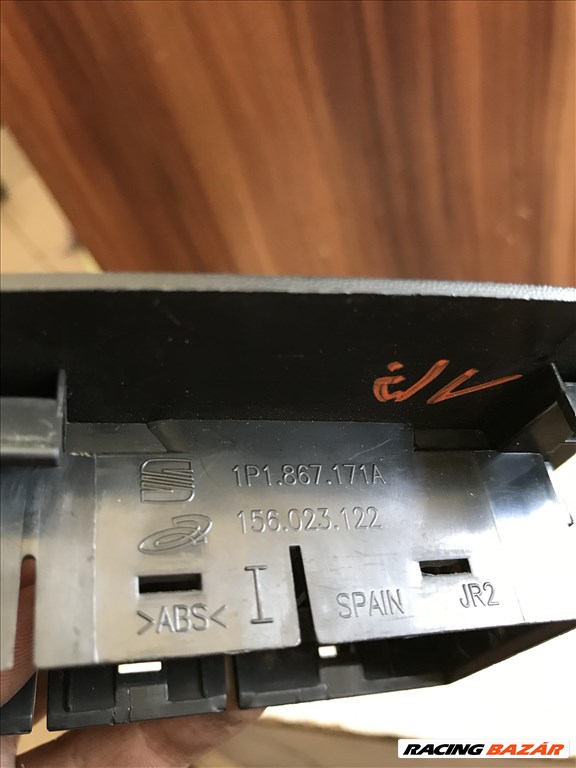 Seat León II 1P * bal első ablakemelő kapcsoló keret 1p1867171a 4. kép