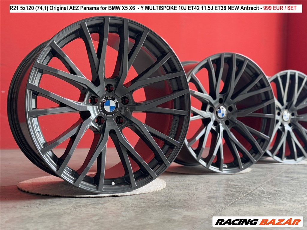 R21 5x120 (74,1) Original AEZ Panama for BMW X5 X6 kétszéles alufelnik 1. kép