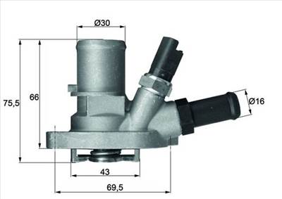 MAHLE TI 149 88 - termosztát, hűtőfolyadék CHRYSLER FIAT FORD LANCIA