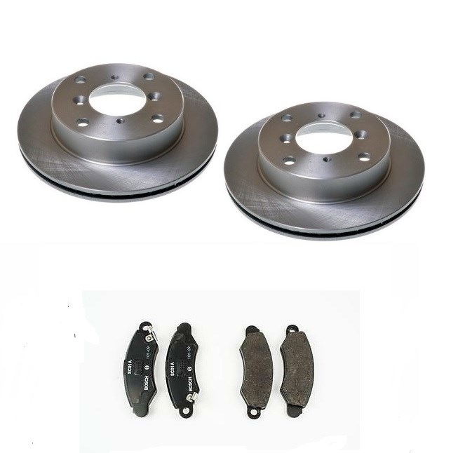 Suzuki Swift féktárcsa és fékbetét szett 1.0-1.3 1998-2003 Utángyártott tárcsák, Starline fékbetéttel(55311-80F01, 55200-80E10, BD S240) 1. kép