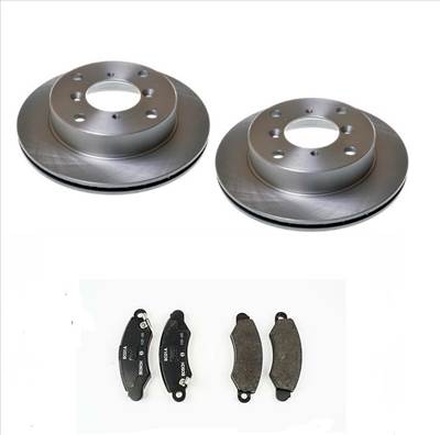 Suzuki Swift féktárcsa és fékbetét szett 1.0-1.3 1998-2003 Utángyártott tárcsák, Starline fékbetéttel(55311-80F01, 55200-80E10, BD S240)