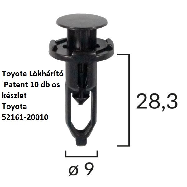 Toyota Lökhárító Patent 10 db os készlet Toyota 52161-20010 1. kép