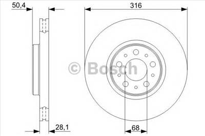 BOSCH 0 986 479 C85 - féktárcsa VOLVO