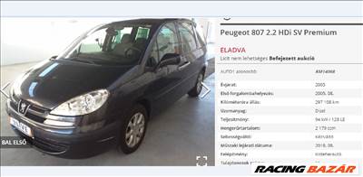 Peugeot 807 bontott alkatrészei vagy egyben bontásra eladó