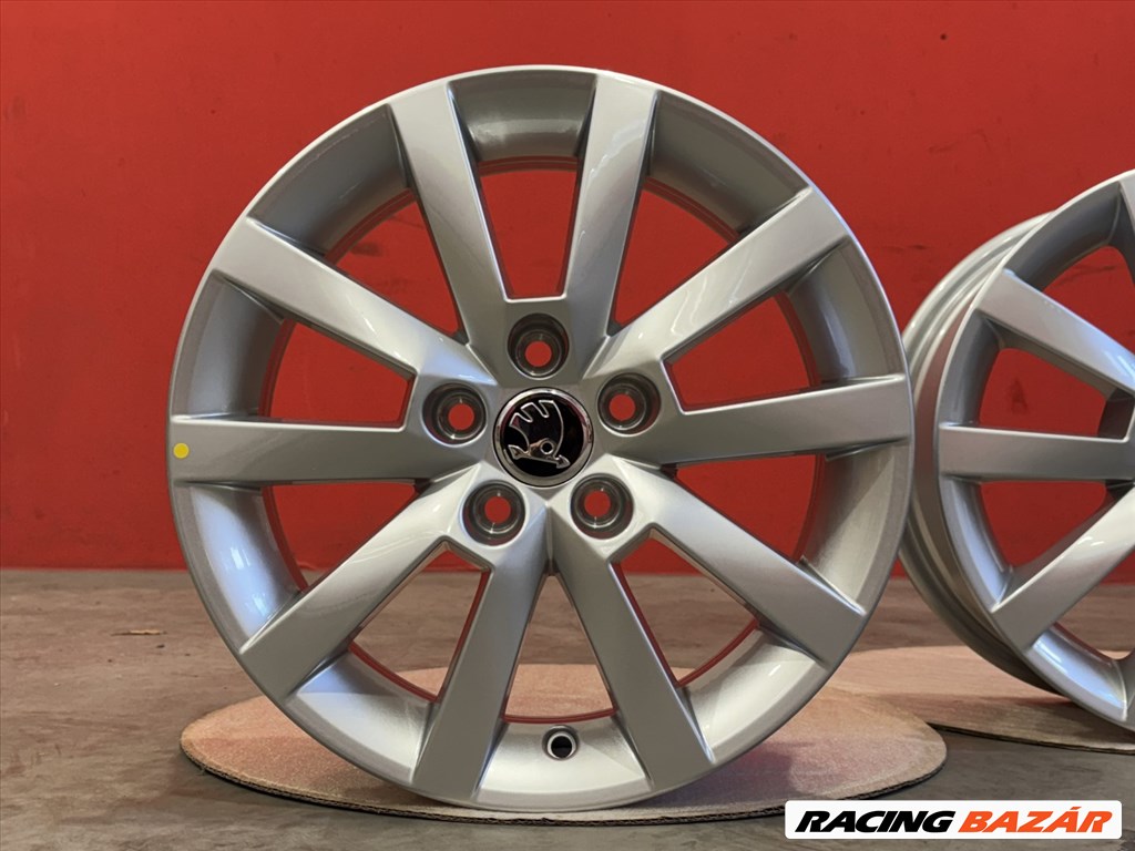 R15 5x100 Original Skoda Fabia Octavia Rapid új gyári alufelnik felnik 6x15 15" 15col 3. kép