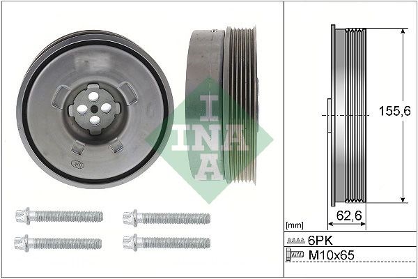 Szíjtárcsa készlet, forgattyús tengely Schaeffler INA 544 0501 20 for BMW, MINI 1. kép
