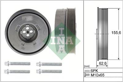 Szíjtárcsa készlet, forgattyús tengely Schaeffler INA 544 0501 20 for BMW, MINI