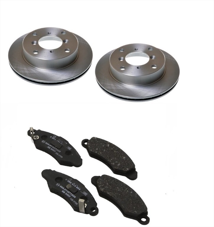 Suzuki Swift féktárcsa és fékbetét szett 1998-2003 1.0-1.3 Nipparts tárcsák és Starline betétek (OPT BS-3990C, J3308006, BDS 240, 1. kép