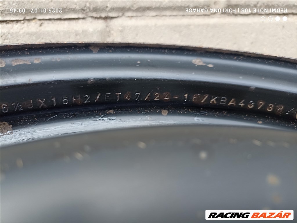 5x114,3 16" Renault használt lemezfelni garnitúra +TPMS (R550) 8. kép