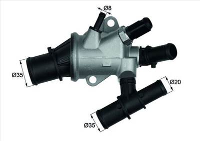 MAHLE TI 170 88 - termosztát, hűtőfolyadék ALFA ROMEO FIAT