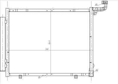 NRF 350482 - klíma kondenzátor FORD