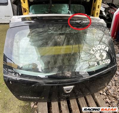 Dacia Sandero I csomagtérajtó (részeivel) MINIMÁLISAN SÉRÜLT