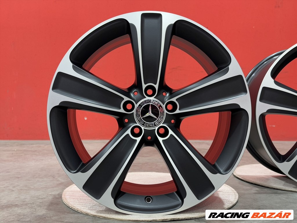 R18 5x112 Original Mercedes  GLC X253 C253 W253  8J ET38 CUSTOM Black polish matte 3. kép
