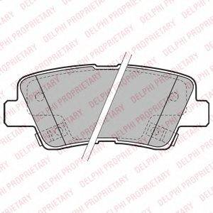 DELPHI LP2195 - fékbetét CHANGAN (CHANA) EMGRAND EMGRAND (GEELY) GEELY HYUNDAI HYUNDAI (BEIJING) KIA