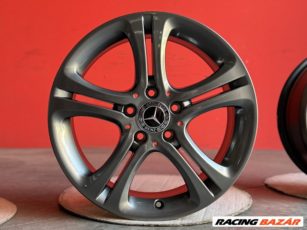 R17 5x112 Original Mercedes A B C CLA class - Graphite gyári alufelnik 5. kép