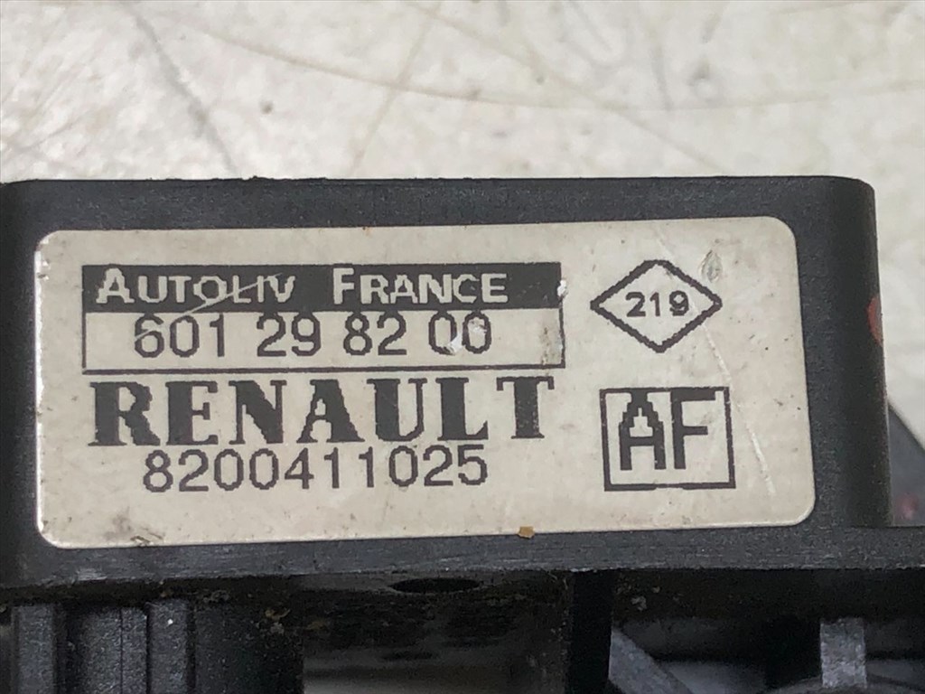RENAULT MEGANE II (KM0/1_) 1.6 Flex Központi Ütközés Érzékelő #12587# 601298200 4. kép