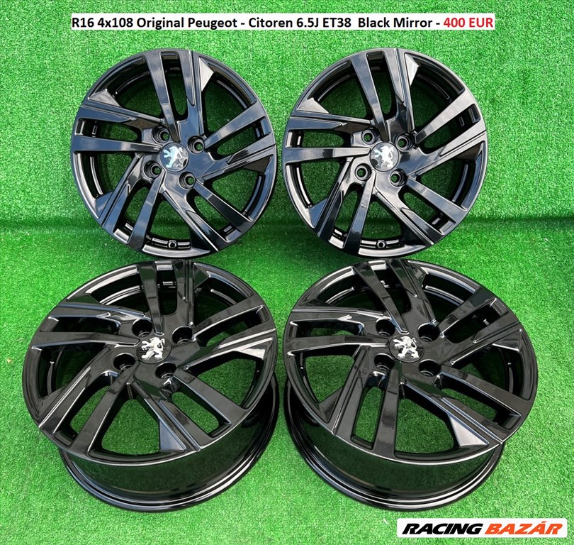 R16 4x108 Original Peugeot - Citoren 6.5J ET38  gyári felnik alufelnik 1. kép