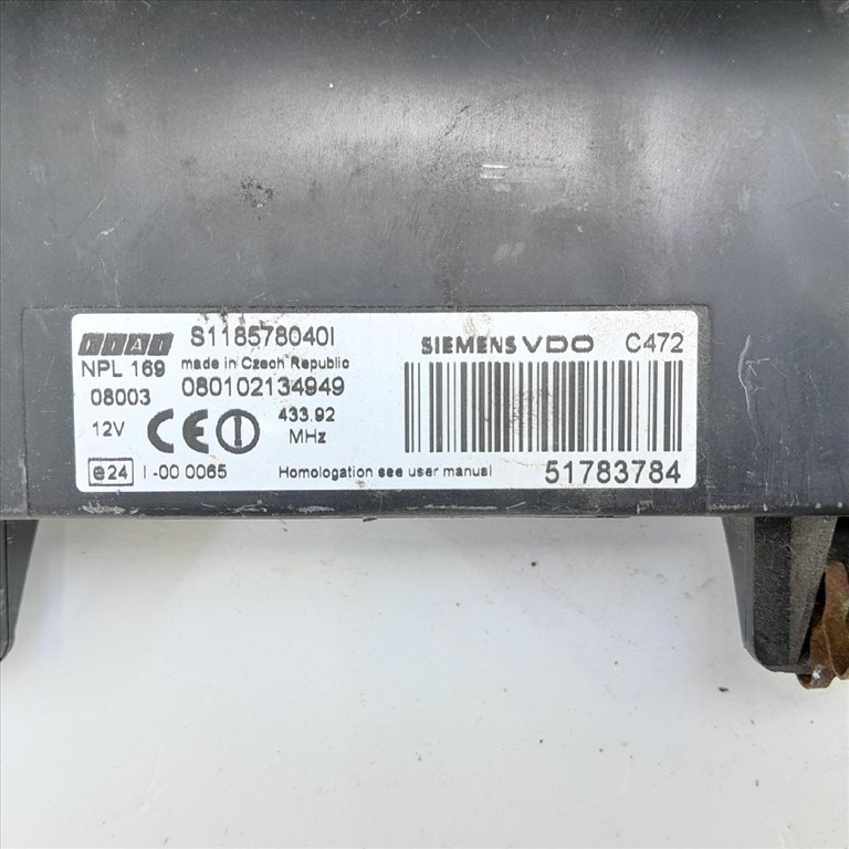 Fiat N Panda body computer VDC, selespeed automata váltó 51783784 3. kép