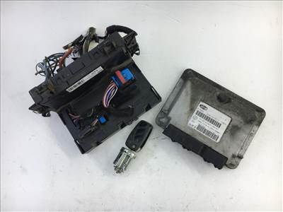 Fiat Panda 2003-2010 1.2 8v benzines motorvezérlő szett! ECU+body computer+gyújtáskapcsaoló+1 db bicskakulcs 51798638